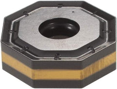Iscar - ONMU080608 MM Grade IC5400 Carbide Milling Insert - TiCN/Al2O3/TiN Finish, 0.2362" Thick, 0.7953" Inscribed Circle, 0.8mm Corner Radius - Eagle Tool & Supply
