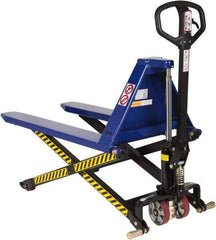 Value Collection - 3,000 Lb Capacity, 31-1/2" Lift Portable Tote Lifter - 3-1/2" Min Lift Height, 43" Fork Length x 20" Fork Width, 20" Overall Width - Eagle Tool & Supply