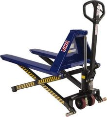 Value Collection - 3,000 Lb Capacity, 31-1/2" Lift Portable Tote Lifter - 3-1/2" Min Lift Height, 43" Fork Length x 27" Fork Width, 27" Overall Width - Eagle Tool & Supply