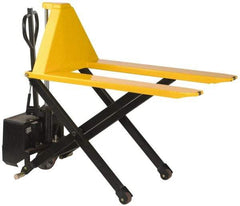 Value Collection - 3,000 Lb Capacity, 31" Lift Height, Battery Operated Lift - 3-1/3" Lowered Height, 13" Load Center, 43-1/4" Fork Length, 21" Overall Width - Eagle Tool & Supply