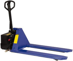 Value Collection - 2,200 Lb Capacity, 31" Lift Height, Battery Operated Lift - 3-1/3" Lowered Height, 13" Load Center, 43-1/4" Fork Length, 26-3/4" Overall Width - Eagle Tool & Supply