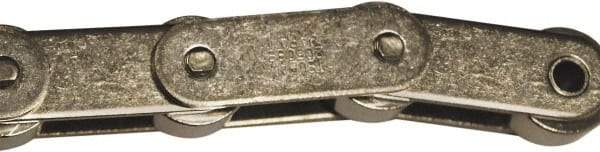 U.S. Tsubaki - 1-1/4" Pitch, ANSI C2052, Oversize Double Pitch Roller Chain - Chain No. C2052, 970 Lb. Capacity, 10 Ft. Long, 3/4" Roller Diam, 3/8" Roller Width - Eagle Tool & Supply