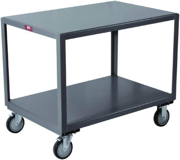 Jamco - Flush Mobile Table - Steel, Gray, 72" Long x 30" Deep x 30" High - Eagle Tool & Supply