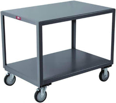 Jamco - Flush Mobile Table - Steel, Gray, 48" Long x 24" Deep x 30" High - Eagle Tool & Supply