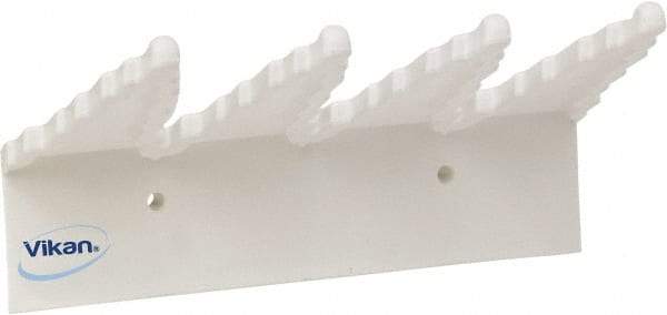 Vikan - 22 Lb, 6-1/2" Wide, 2-1/2" High, Polypropylene, Wall Bracket - 9-1/2" Long, 3 Holders - Eagle Tool & Supply