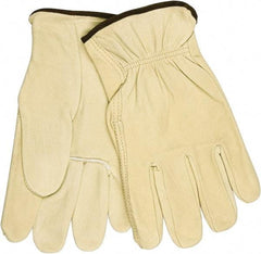 MCR Safety - Size XL General Protection Work Gloves - For Work & Driver, Uncoated, Beige, Paired - Eagle Tool & Supply