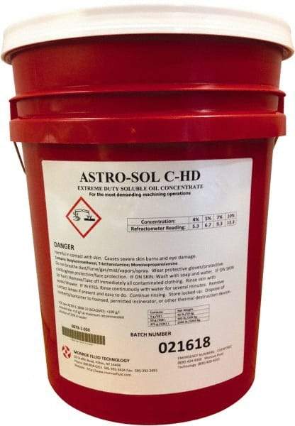 Monroe Fluid Technology - 5 Gal Pail Cutting & Grinding Fluid - Water Soluble - Eagle Tool & Supply