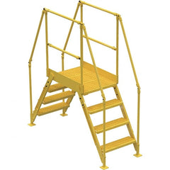 Vestil - 82-7/8" High 500 Lb Capacity 4 Step Crossover Bridge - Eagle Tool & Supply
