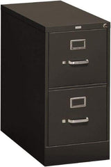 Hon - 15" Wide x 29" High x 26-1/2" Deep, 2 Drawer Vertical File - Steel, Charcoal - Eagle Tool & Supply