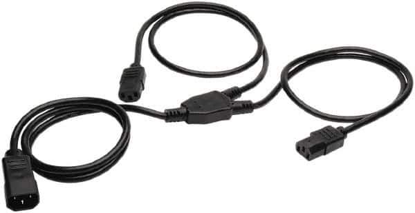 Tripp-Lite - Power Supply Y Splitter Dual Drive Cable - Use with Devices Requiring IEC-320-C14 Power Cable - Eagle Tool & Supply
