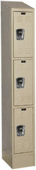 Hallowell - 3 Door, 3 Tier, Ready-Built Wardrobe & Box Lockers - Eagle Tool & Supply
