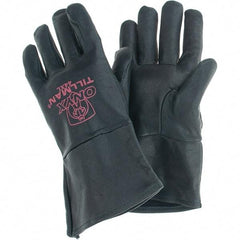 TILLMAN - Welder's & Heat Protective Gloves - UNLINED XL BLK 1/PR TOP GRAIN KIDSKIN TIG GLV - Eagle Tool & Supply