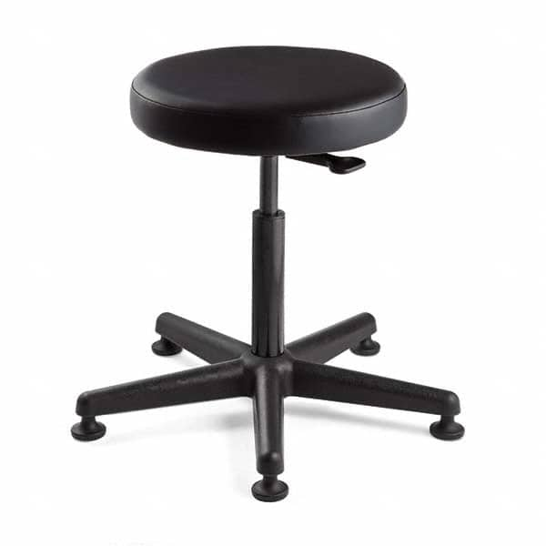 Bevco - Swivel & Adjustable Stools Type: Adjustable Backless Stool Base Type: Nylon - Eagle Tool & Supply