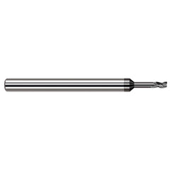 Harvey Tool - 1/4", 3/8" LOC, 1/4" Shank Diam, 4" OAL, 3 Flute Solid Carbide Square End Mill - Exact Industrial Supply