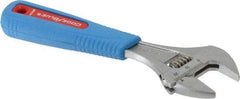 Channellock - 1" Jaw Capacity, 6" Standard Adjustable Wrench - Chrome Vanadium Steel, Chrome Finish - Eagle Tool & Supply