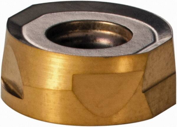 Iscar - H400 RNHU1205 HP Grade IC830 Carbide Milling Insert - TiAlN/TiN Finish, 0.187" Thick, 6mm Corner Radius - Eagle Tool & Supply