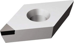 Sandvik Coromant - DCMW32.52 FP Grade CD05 Polycrystalline Diamond (PCD) Turning Insert - Uncoated, 55° Diamond, 3/8" Inscr Circle, 5/32" Thick, 1/32" Corner Radius - Eagle Tool & Supply