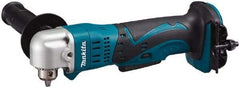 Makita - 18 Volt 3/8" Chuck Right Angle Handle Cordless Drill - 0-1800 RPM, Keyed Chuck, Reversible, Lithium-Ion Batteries Not Included - Eagle Tool & Supply