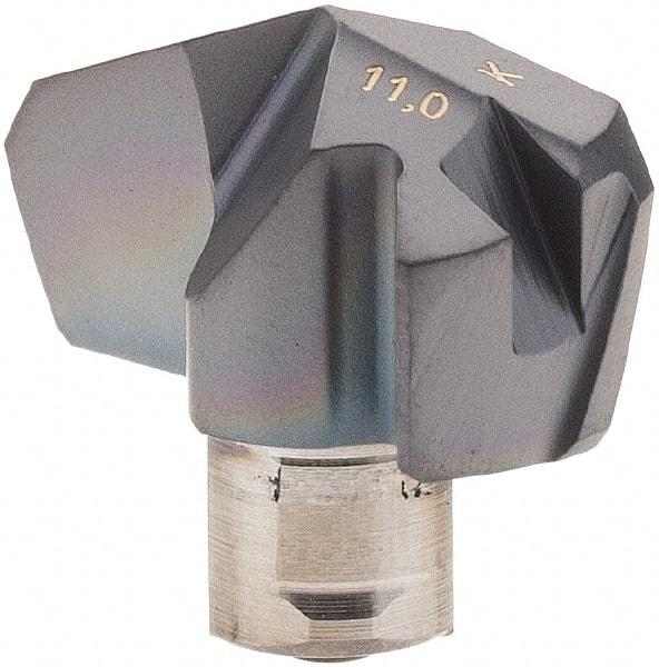 Iscar - Series ICK, 11mm Diam Grade IC908 140° Replaceable Drill Tip - Carbide, TiAlN Finish, 11 Seat Size - Eagle Tool & Supply