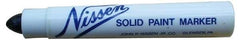 Markal - Black Solid Paint Marker - Soft Crayon Tip, Alcohol Base Ink - Eagle Tool & Supply