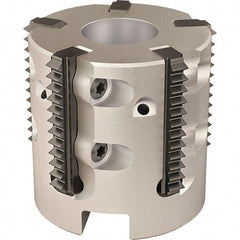 Vargus - 1.532" Cut Diam, 7.874" Max Depth of Cut, 1/2" Arbor Hole Diam, Internal/External Indexable Thread Mill - Insert Style 25S, 5 Inserts, Toolholder Style RTMC-D, 1.26" OAL - Eagle Tool & Supply