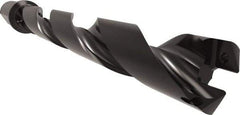 Allied Machine and Engineering - Series 29, 29 to 32mm Diam, 1-1/4" Diam Straight Shank with Flange, Helical Flute Spade Drill - 8-13/16" Max Depth, 10-27/64" Body Length, 12-45/64" OAL, Standard Length, Through Coolant - Eagle Tool & Supply