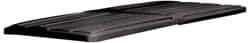 Rubbermaid - 82-7/8" Long x 44-1/2" Wide x 3" High, Black Polyethylene Hinged Lid - Use with Lid for 1025 and 1026 - Eagle Tool & Supply