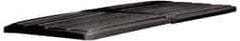 Rubbermaid - 82-7/8" Long x 44-1/2" Wide x 3" High, Black Polyethylene Hinged Lid - Use with Lid for 1025 and 1026 - Eagle Tool & Supply