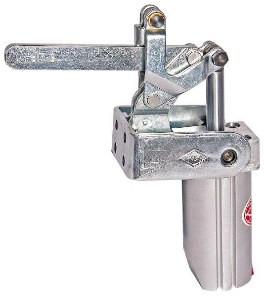 De-Sta-Co - 4,000 Lb Inner Hold Capacity, Vert Mount, Air Power Hold-Down Toggle Clamp - 1/4 NPT Port, 145 Max psi, 91° Bar Opening, 106.68mm Height Under Bar - Eagle Tool & Supply