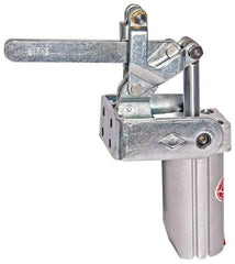 De-Sta-Co - 4,000 Lb Inner Hold Capacity, Vert Mount, Air Power Hold-Down Toggle Clamp - 1/4 NPT Port, 145 Max psi, 91° Bar Opening, 106.68mm Height Under Bar - Eagle Tool & Supply