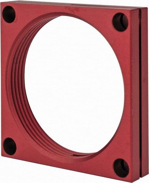 De-Sta-Co - 2-1/4 - 12 Thread, 0.28" Mounting Hole, Aluminum Clamp Mounting Block - 1/2" Thick x 2-1/2" Long x 2-1/2" Wide - Eagle Tool & Supply