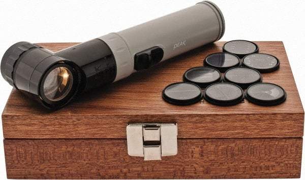 Fowler - 9 Piece Reticle, 10x Max Magnification, Pocket Comparator - Includes Case, Light Source - Eagle Tool & Supply
