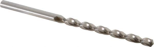 Chicago-Latrobe - 5/32" 135° High Speed Steel Jobber Drill - Bright Finish, Right Hand Cut, Parabolic Flute, Straight Shank, 3-1/8" OAL, Notched Point - Eagle Tool & Supply