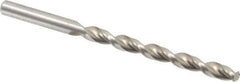 Chicago-Latrobe - Letter E (1/4) 135° High Speed Steel Jobber Drill - Bright Finish, Right Hand Cut, Parabolic Flute, Straight Shank, 4" OAL, Notched Point - Eagle Tool & Supply