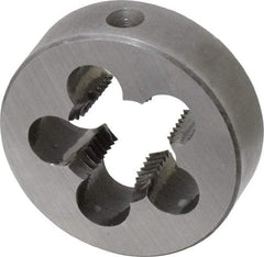 Cle-Line - 1/2-14 NPT Thread, Round Pipe Die - 2" Outside Diam, Carbon Steel - Eagle Tool & Supply