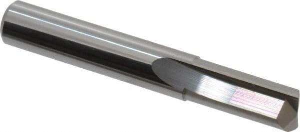Hertel - 3/8", 1" LOC, 3/8" Shank Diam, 2-1/2" OAL, 2 Flute, Solid Carbide Square End Mill - Uncoated, Straight Flute, Centercutting - Eagle Tool & Supply