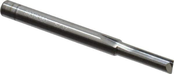 Hertel - 5/32", 1/2" LOC, 3/16" Shank Diam, 2" OAL, 2 Flute, Solid Carbide Square End Mill - Uncoated, Straight Flute, Centercutting - Eagle Tool & Supply
