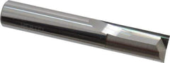 Hertel - 1/2", 1" LOC, 1/2" Shank Diam, 3" OAL, 2 Flute, Solid Carbide Square End Mill - Uncoated, Straight Flute, Centercutting - Eagle Tool & Supply