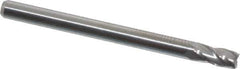 Hertel - 3mm, 6mm LOC, 3mm Shank Diam, 38mm OAL, 4 Flute, Solid Carbide Square End Mill - Single End, Uncoated, 30° Helix, Centercutting, Right Hand Cut - Eagle Tool & Supply