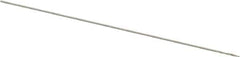 Hertel - 0.18mm 118° High Speed Steel Jobber Drill - Bright Finish, Spiral Flute, Straight Shank, 19mm OAL, Standard Point - Eagle Tool & Supply