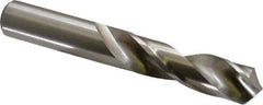 Hertel - 5/8" 118° High Speed Steel Screw Machine Drill Bit - Bright Finish, Right Hand Cut, 2-3/4" Flute Length, 4-1/4" OAL - Eagle Tool & Supply