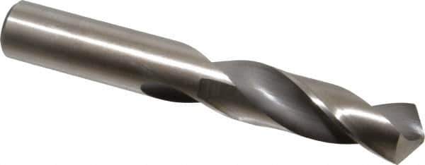 Hertel - 25/32" 118° High Speed Steel Screw Machine Drill Bit - Bright Finish, Right Hand Cut, 3-1/4" Flute Length, 5-1/8" OAL - Eagle Tool & Supply