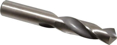 Hertel - 25/32" 118° High Speed Steel Screw Machine Drill Bit - Bright Finish, Right Hand Cut, 3-1/4" Flute Length, 5-1/8" OAL - Eagle Tool & Supply