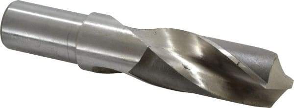 Hertel - 1-3/4" 118° High Speed Steel Screw Machine Drill Bit - Bright Finish, Right Hand Cut, 5-1/8" Flute Length, 8" OAL - Eagle Tool & Supply