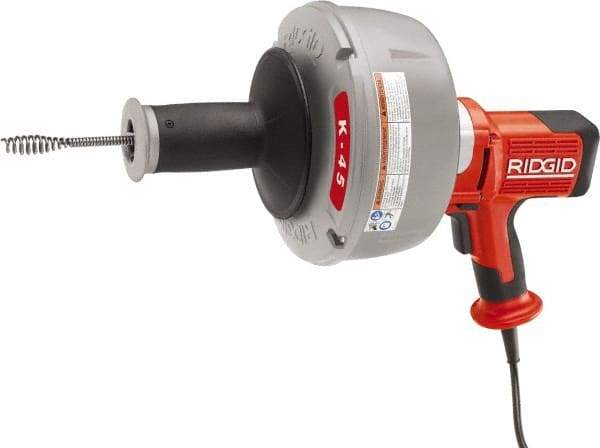 Ridgid - Electric Battery Drain Cleaning Machine - For 3/4" to 2-1/2" Pipe, 25' Cable - Eagle Tool & Supply