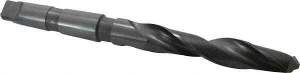 Hertel - 1-3/16", 4MT 118° Point High Speed Steel Taper Shank Drill Bit - Eagle Tool & Supply