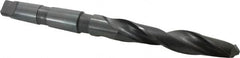Hertel - 1-3/16", 4MT 118° Point High Speed Steel Taper Shank Drill Bit - Eagle Tool & Supply