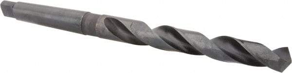 Hertel - 23/32", 2MT 118° Point High Speed Steel Taper Shank Drill Bit - Oxide Finish, 5-5/8" Flute Length, 9-1/2" OAL - Eagle Tool & Supply
