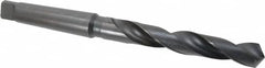 Hertel - 1-7/64", 4MT 118° Point High Speed Steel Taper Shank Drill Bit - Eagle Tool & Supply