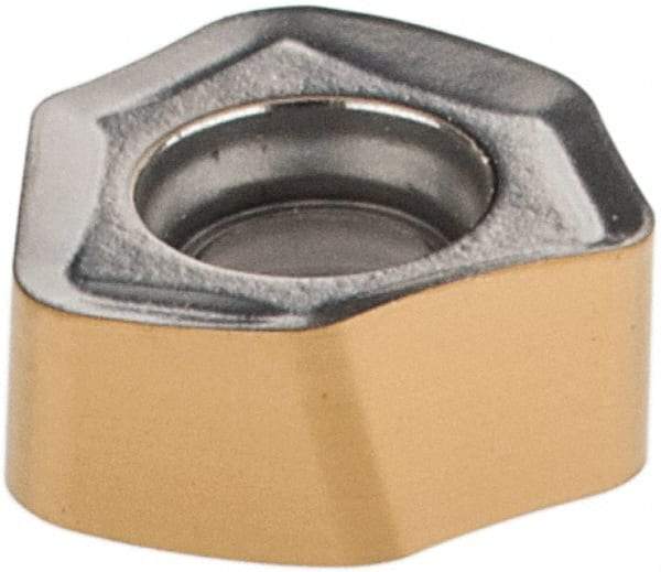 Iscar - H600 WXCU040310 HP Grade IC330 Carbide Milling Insert - TiCN/TiN Finish, 0.122" Thick, 0.2461" Inscribed Circle, 0.96mm Corner Radius - Eagle Tool & Supply